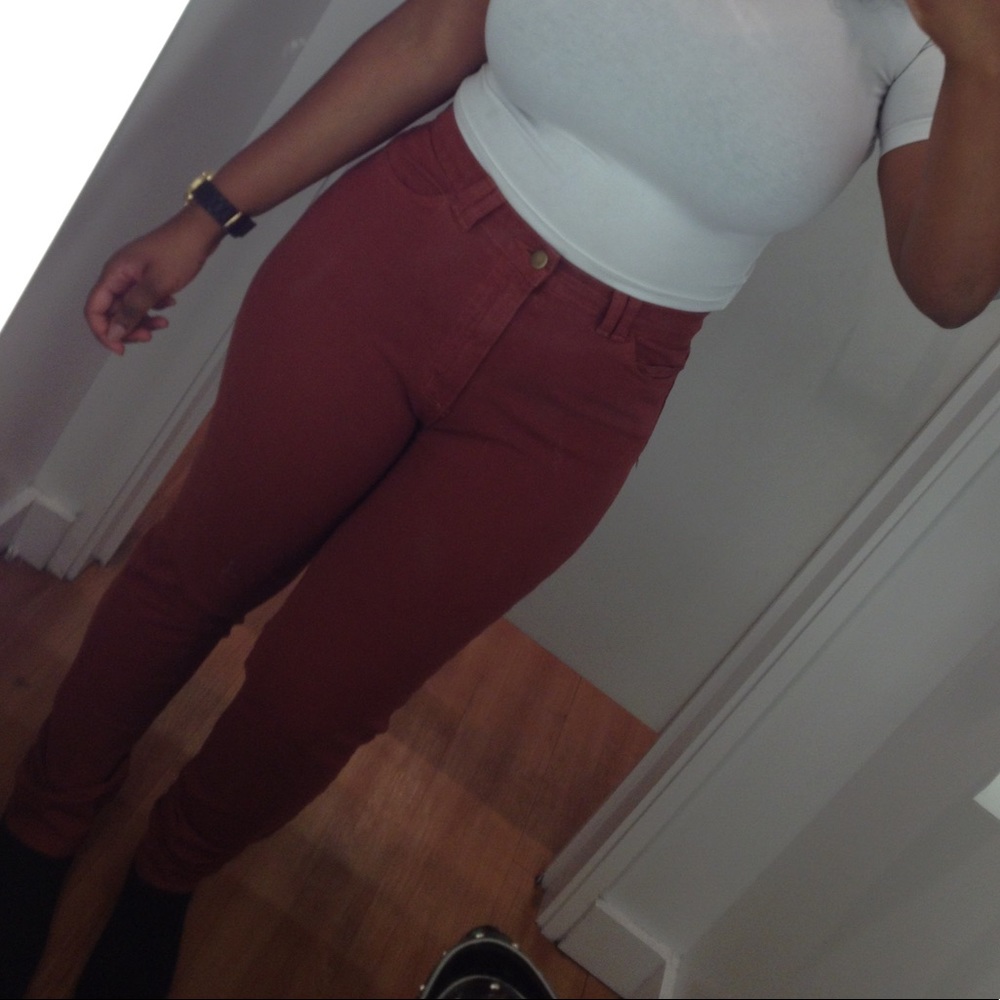American Apparel High Waisted Skinny Jeans